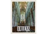 Vianmo Insegna In Legno 40X30 Cm Amiens France Kathedrale