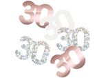 Decorazione Coriandoli 30° Compleanno Oro Rosa 14G
