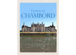 Vianmo Insegna In Legno 40X30 Cm Chateau De Chambord Schloss Retro