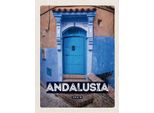 Vianmo Insegna In Legno 40X30 Cm Andalusia Spain Retro Altstadt