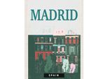 Vianmo Insegna In Legno 40X30 Cm Madrid Spain Errinerungen Retro