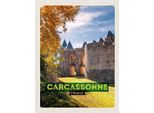 Vianmo Insegna In Legno 40X30 Cm Carcassonne France Reiseziel