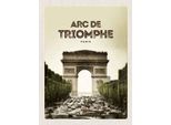 Vianmo Insegna In Legno 40X30 Cm Arc De Triomphe Paris Retro Bild