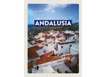 Vianmo Insegna In Legno 40X30 Cm Andalusia Spain Panorama Tourismus