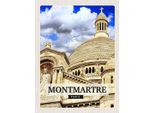 Vianmo Insegna In Legno 40X30 Cm Montmartre Paris Architektur