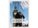 Vianmo Insegna In Legno 40X30 Cm London Uk Big Ben