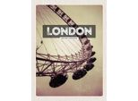 Vianmo Insegna In Legno 40X30 Cm London England London Eye Reise