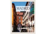 Vianmo Insegna In Legno 40X30 Cm Madrid Spain Mittelalter Architektur