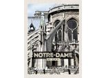 Vianmo Insegna In Legno 40X30 Cm Notre-Dame De Paris Architektur
