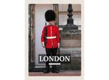 Vianmo Insegna In Legno 40X30 Cm London Wachmann Buckingham Palace