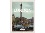 Vianmo Insegna In Legno 40X30 Cm London England Mittelalter Bild
