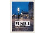 Vianmo Insegna In Legno 40X30 Cm Venice Italien Blick Auf Venice Nacht