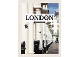 Vianmo Insegna In Legno 40X30 Cm London United Kingdom Stadt Retro