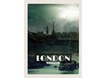 Vianmo Insegna In Legno 40X30 Cm London Uk Vintage Nacht