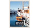 Vianmo Insegna In Legno 40X30 Cm French Riviera Urlaubsort Retro