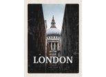 Vianmo Insegna In Legno 40X30 Cm London Uk Ausblick Panorama