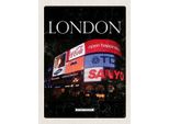 Vianmo Insegna In Legno 40X30 Cm London England Piccadilly City Nacht
