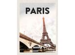 Vianmo Insegna In Legno 40X30 Cm Paris Frankreich Eiffelturm Tourismus