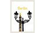 Vianmo Insegna In Legno 40X30 Cm Berlin Deutschland SiegessäUle Reise