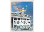 Vianmo Insegna In Legno 40X30 Cm Wien ÖSterreich Pallas Athene Reise