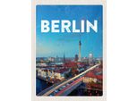 Vianmo Insegna In Legno 40X30 Cm Berlin Deutschland Fernseherturm