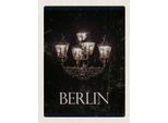 Vianmo Insegna In Legno 40X30 Cm Berlin Deutschland Schwarz Weiß
