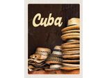 Vianmo Insegna In Legno 40X30 Cm Cuba Karibik Hutferien
