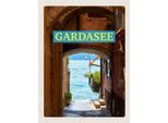 Vianmo Insegna In Legno 40X30 Cm Gardasee Italien Seesommer