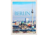 Vianmo Insegna In Legno 40X30 Cm Berlin Deutschland Aussicht Stadt