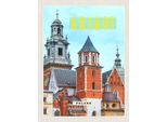 Vianmo Insegna In Legno 40X30 Cm Krakow Turm Mittelalter GemäLde