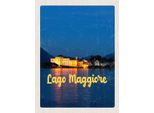 Vianmo Insegna In Legno 40X30 Cm Lago Maggiore Insel Bei Nachr Meer