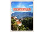 Vianmo Insegna In Legno 40X30 Cm Lago Maggiore Gebirge Natur Meer