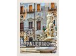 Vianmo Insegna In Legno 40X30 Cm Palermo Italien Skulptur Altstadt