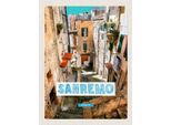 Vianmo Insegna In Legno 40X30 Cm Sanremo Italien Altstadt GebäUde