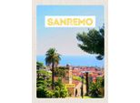 Vianmo Insegna In Legno 40X30 Cm Sanremo Italien Reise Sonne Sommer