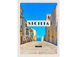 Vianmo Insegna In Legno 40X30 Cm Sizilien Italien Europa Urlaubsort