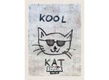 Vianmo Insegna In Legno 40X30 Cm Berlin Hauptstadt Street Art Katze