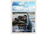 Vianmo Insegna In Legno 40X30 Cm Sylt Insel Strand Meer Ebbe Und Flut