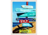 Vianmo Insegna In Legno 40X30 Cm Sylt Insel Deutschland Helgoland