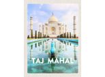 Vianmo Insegna In Legno 40X30 Cm Indien Vordergarten Taj Mahal