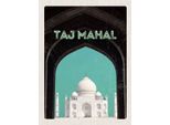 Vianmo Insegna In Legno 40X30 Cm Indien Asien Islam Taj Mahal Kultur