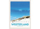 Vianmo Insegna In Legno 40X30 Cm Westerland Gemeine Sylt Strand Gehweg