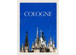Vianmo Insegna In Legno 40X30 Cm KöLn Deutschlad KöLner Dom Kirche