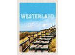 Vianmo Insegna In Legno 40X30 Cm Westerland Gehweg Am Strand Meer Trip