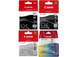 Cartucce Originali Canon CLI-526 + PGI-525 6Ermultipack - Bk/C/M/Y/Gy/Bk 5X9Ml / 1X19Ml