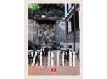 Vianmo Insegna In Legno 40X30 Cm ZüRich Schweiz Skulptur Architektur