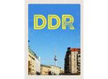 Vianmo Insegna In Legno 40X30 Cm Berlin Deutschland Fernsehrturm Ddr