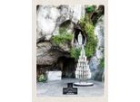 Vianmo Insegna In Legno 40X30 Cm Frankreich Lourdes Jesud Kerzen Natur