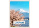 Vianmo Insegna In Legno 40X30 Cm Japan Asien Schnee Winter Gebirge