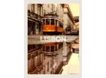 Vianmo Insegna In Legno 40X30 Cm Lisabon Europa StraßEnbahn Stadt